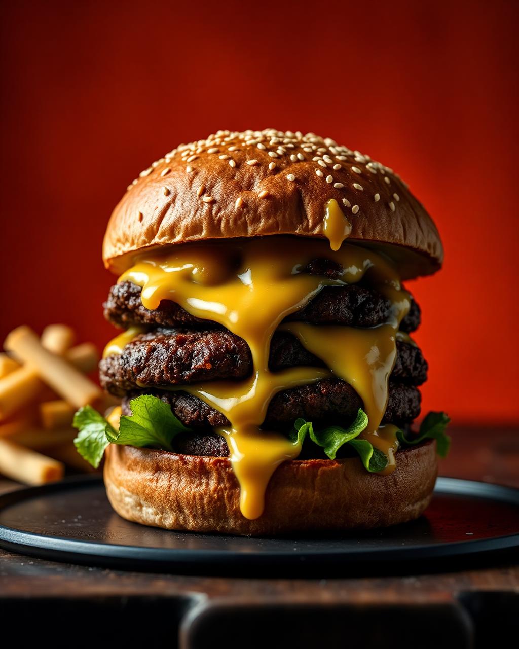 Volcano burger